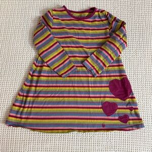 Y2K Striped Girls Dress